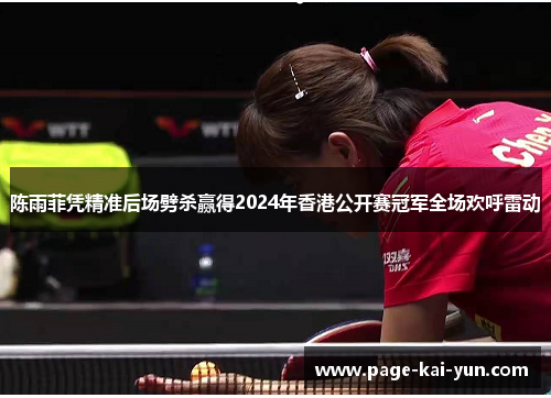 陈雨菲凭精准后场劈杀赢得2024年香港公开赛冠军全场欢呼雷动 陈雨菲凭精准后场劈杀赢得2024年香港公开赛冠军全场欢呼雷动